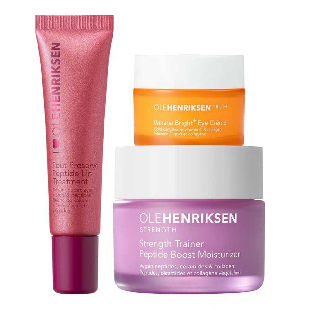 Essentials - Pout Preserve Peptide Lip Treatment, Banana Bright+ Eye Crème